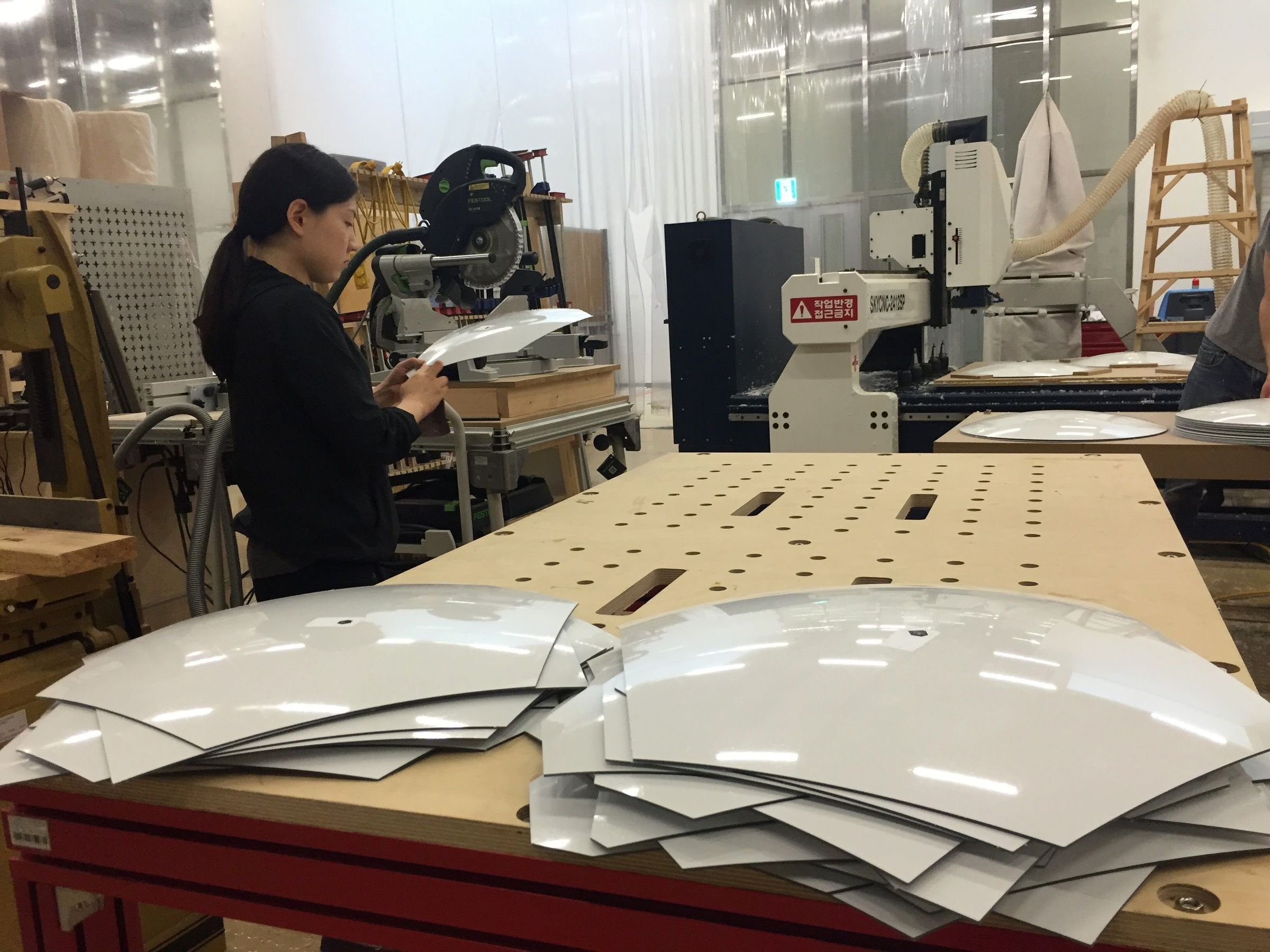 Fabricating: mirror cutting