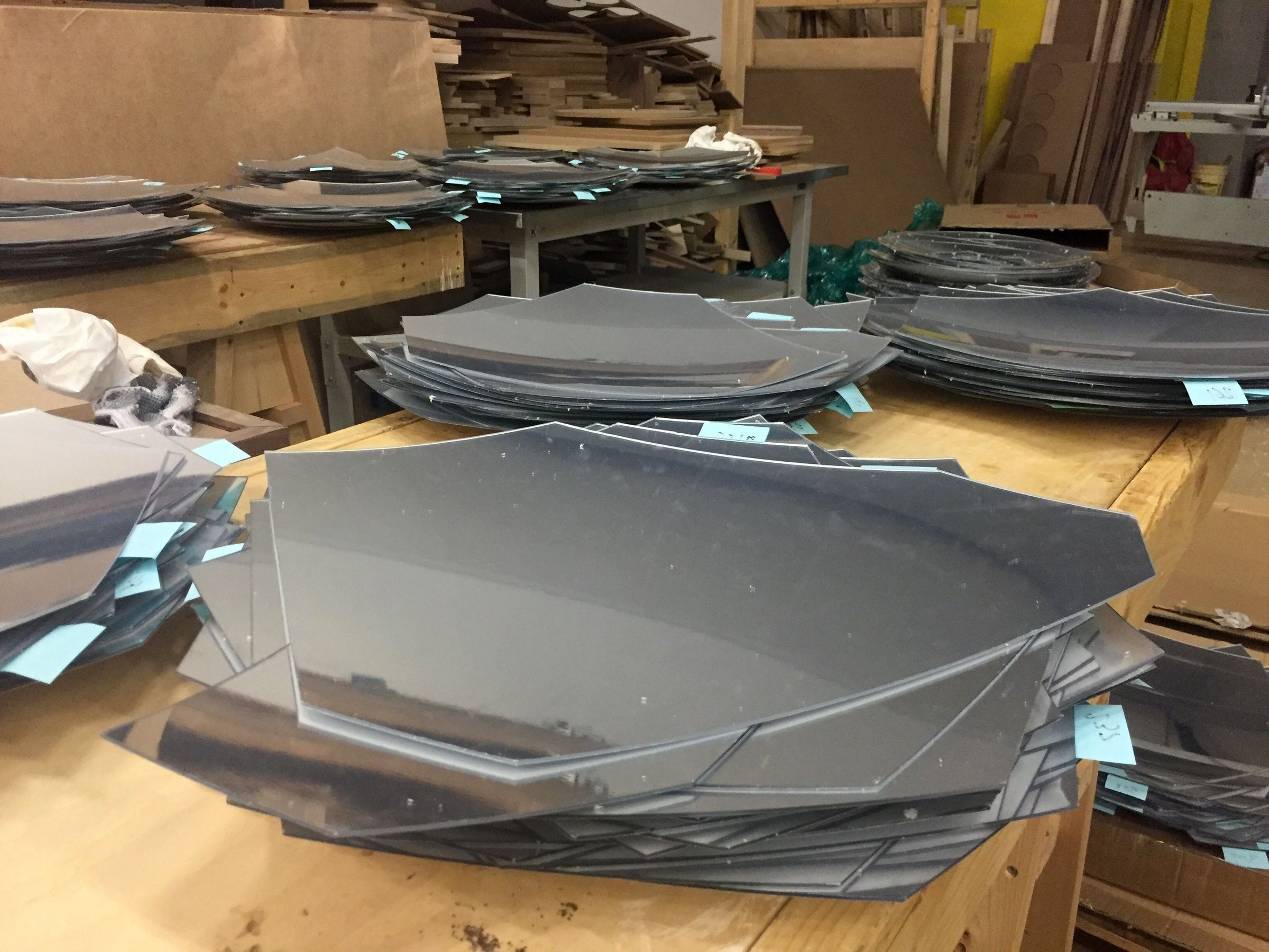 Fabricating: mirror cutting